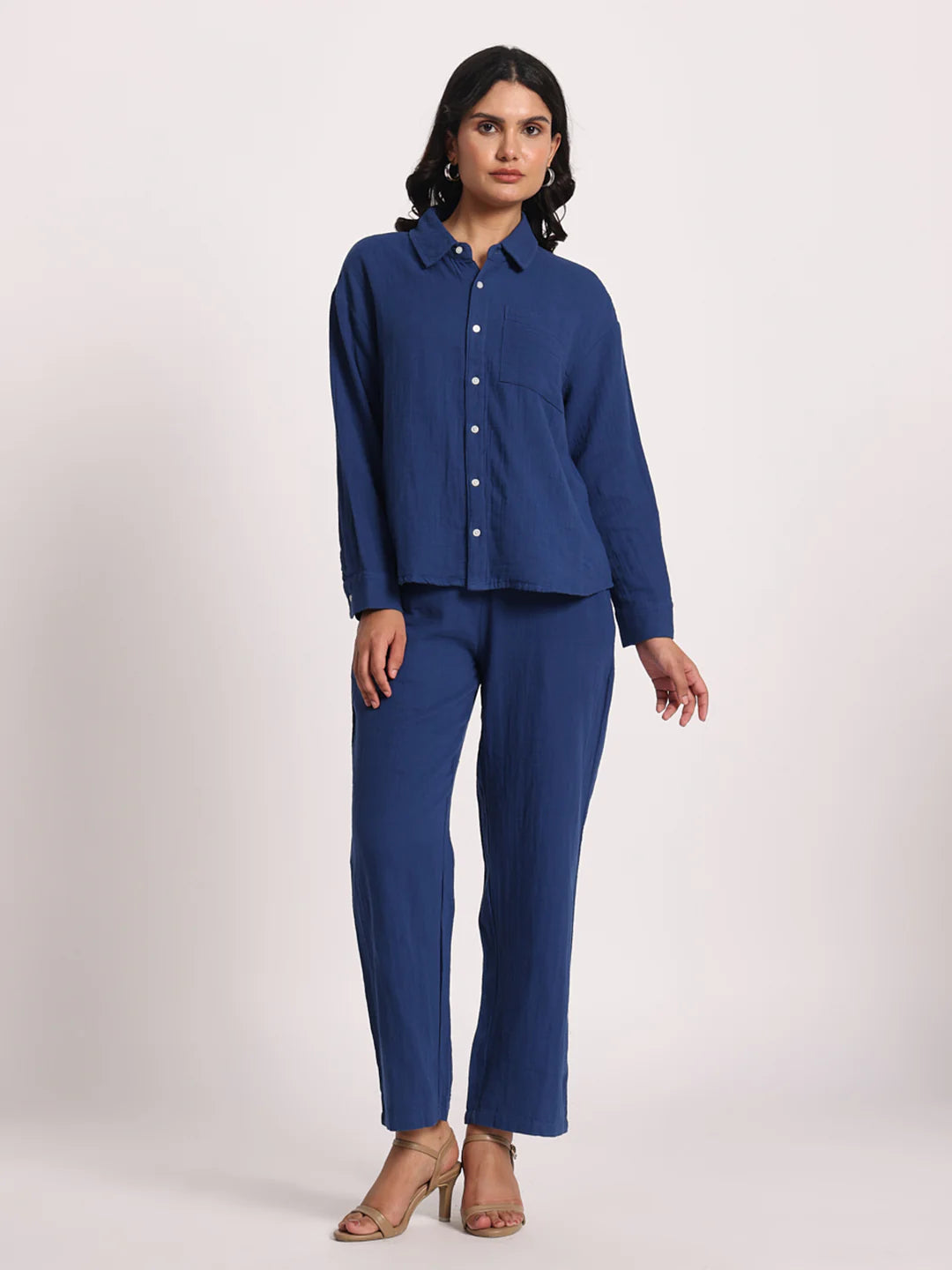 The "Effortless Indigo" Co-ord Set