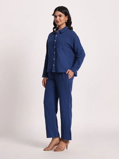 The "Effortless Indigo" Co-ord Set