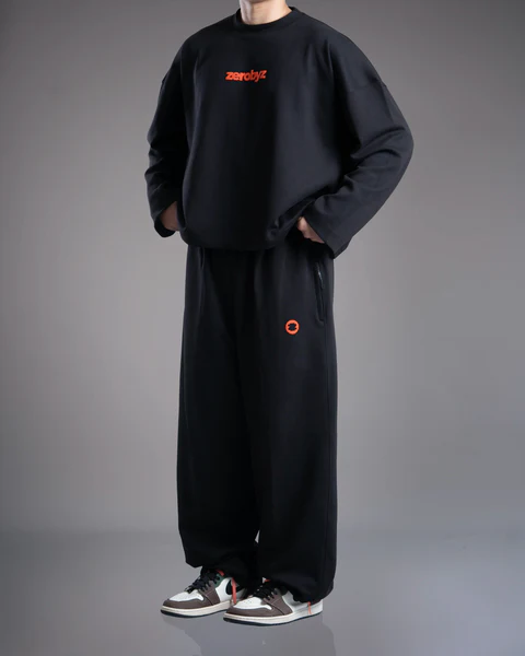 NEVER BEEN NORMAL - Baggy Black Pant