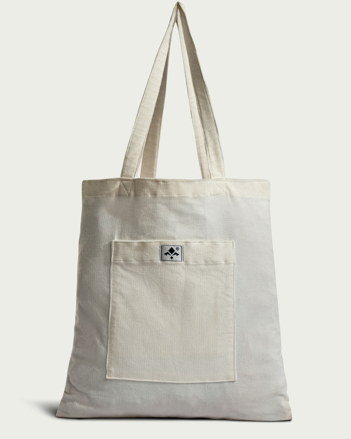 Corduroy Tote Bag (White)