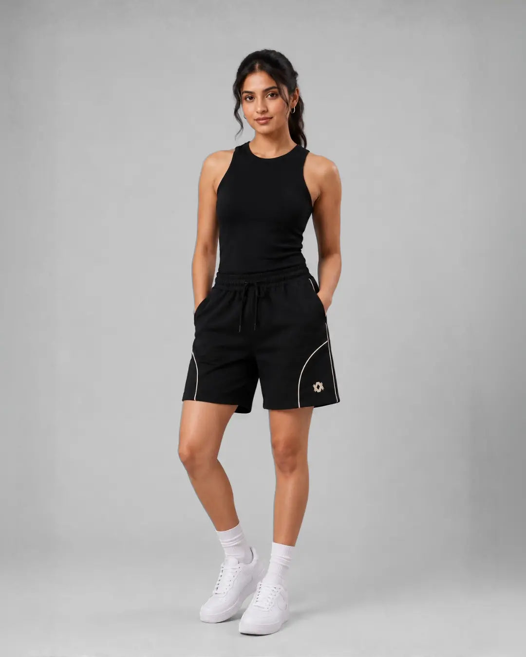 Contrast Piping Shorts