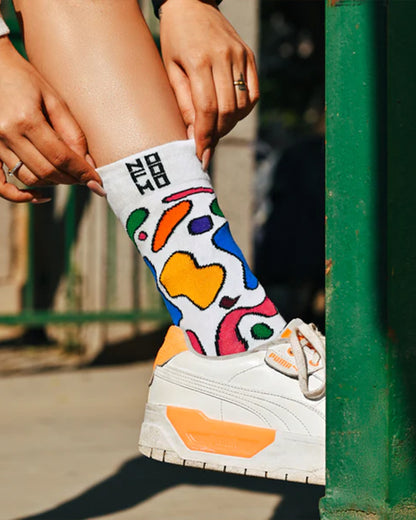 Color Blast Socks - Crew Length