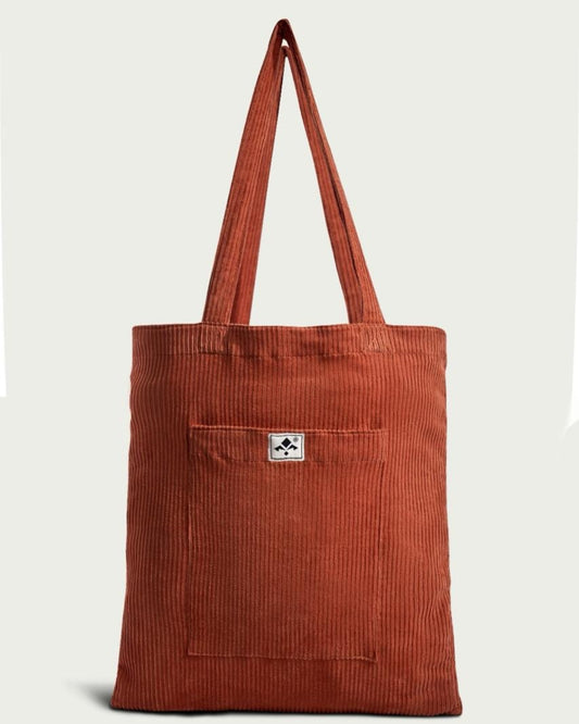 Corduroy Tote Bag (Orange)