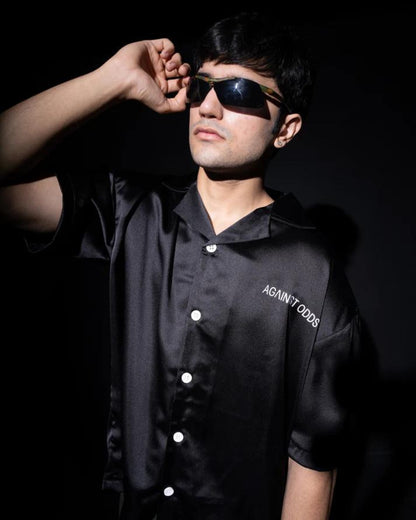 Satin Shirt - Black