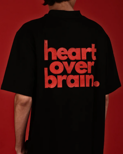 Heart Over Brain - Black