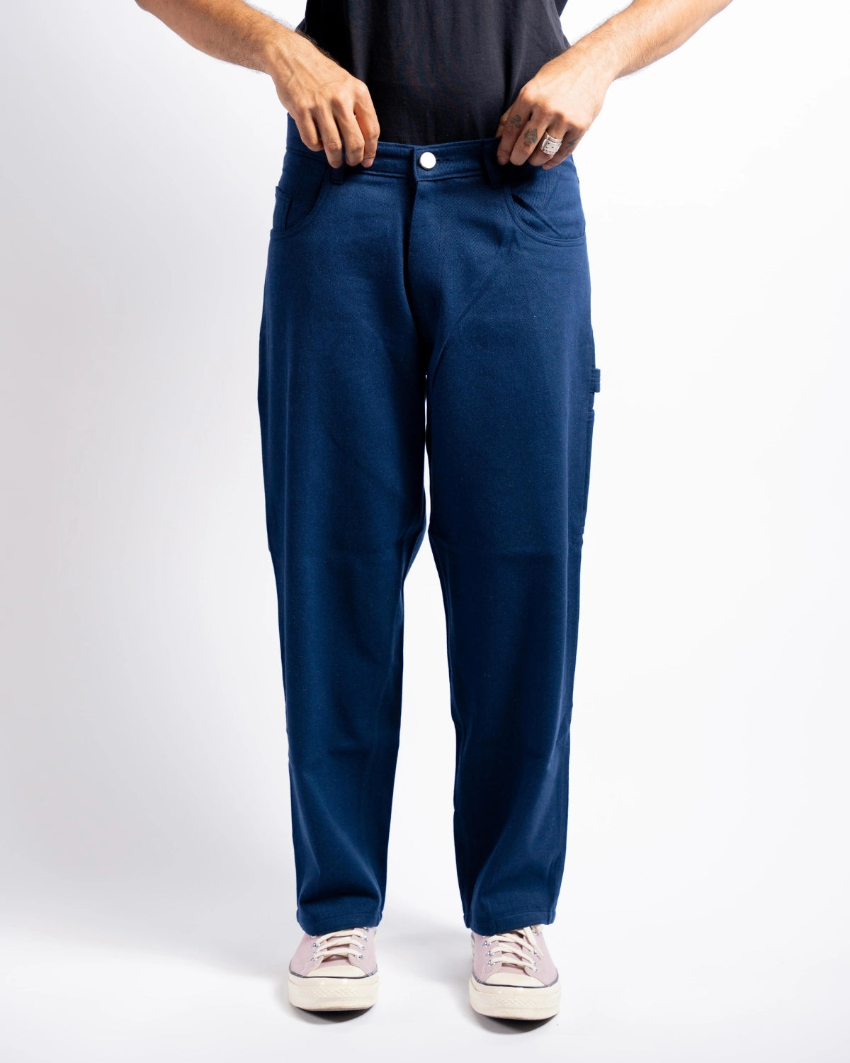 Handloom Work Pants - Blue