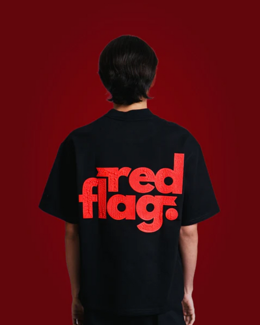 Red Flag 3D Tee Black