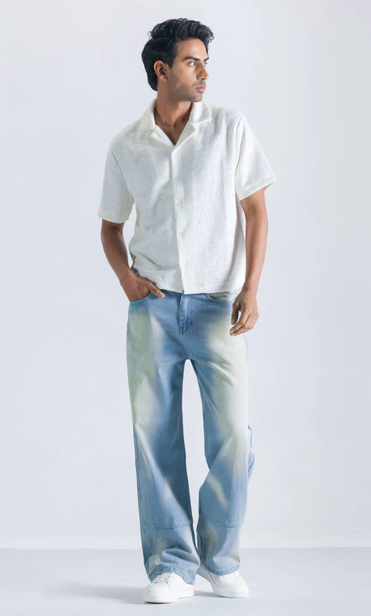 Hemp Stitching Straight Fit