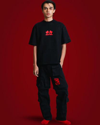 Red Flag 3D Tee Black