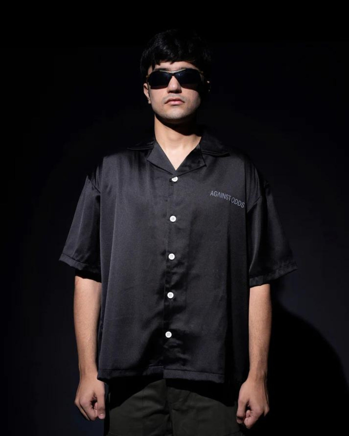 Satin Shirt - Black