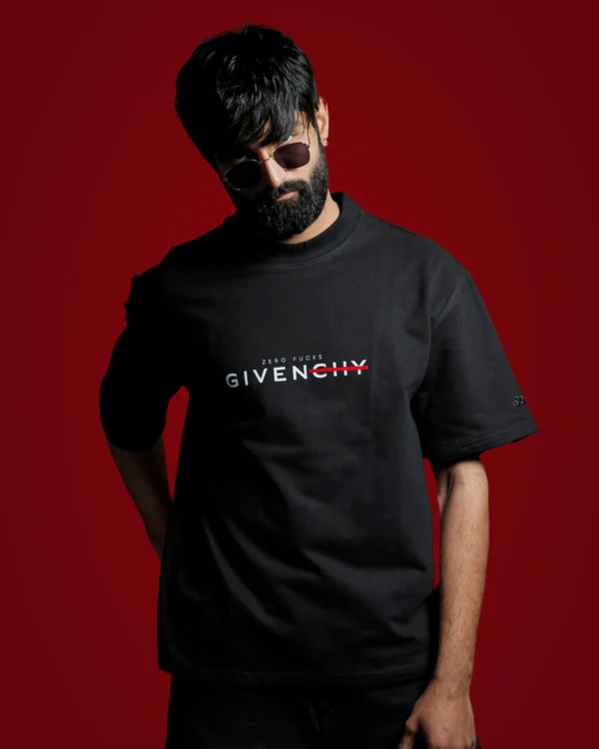 Zero Fcuks Given Tee Black