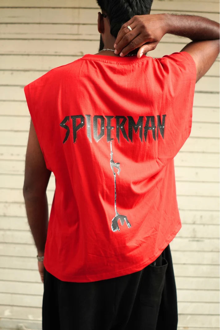 SPIDER MAN TANK TEE RED