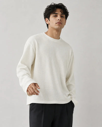 OFF WHITE WAFFLE T-SHIRT