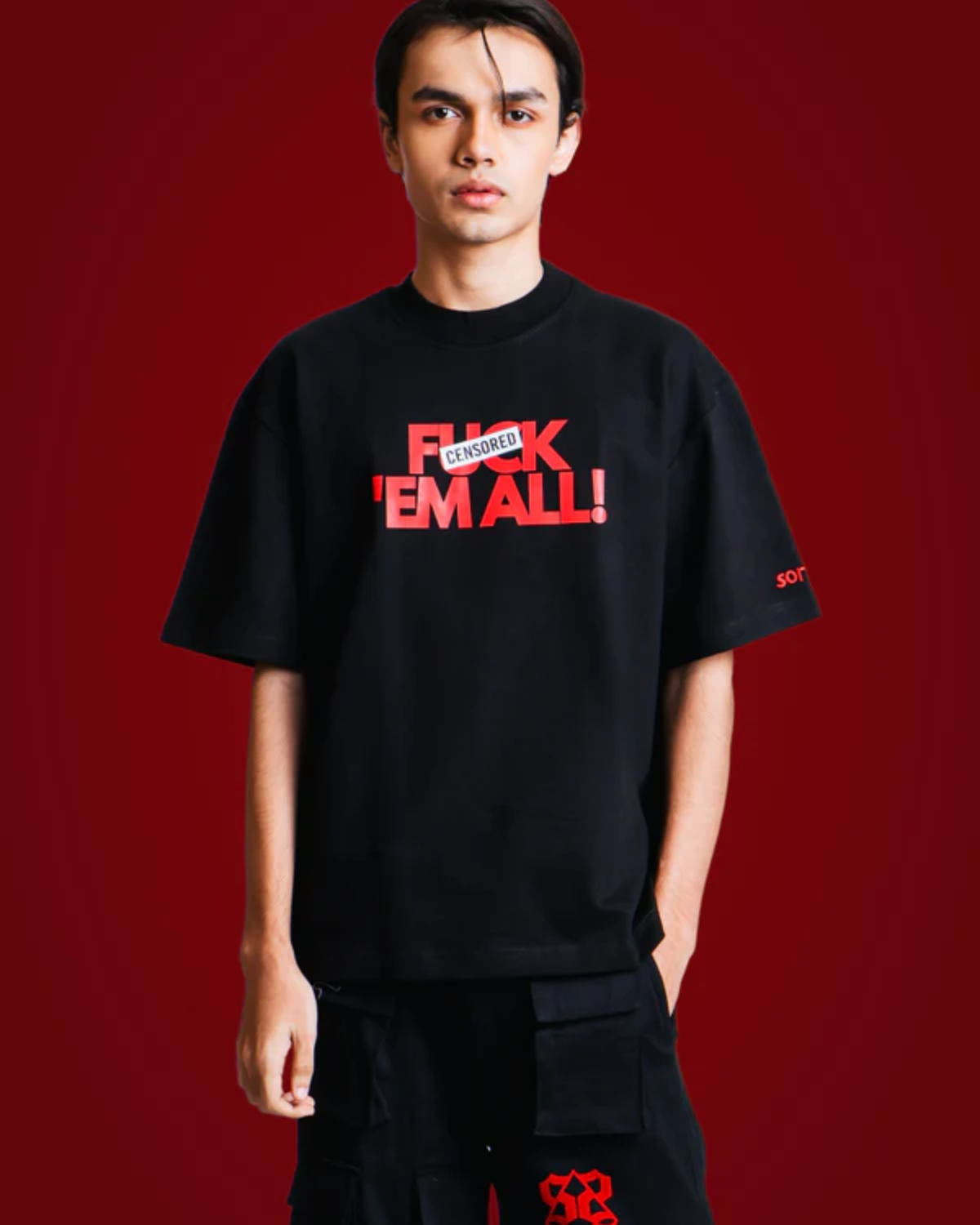 Fcuk 'em all Tee Black