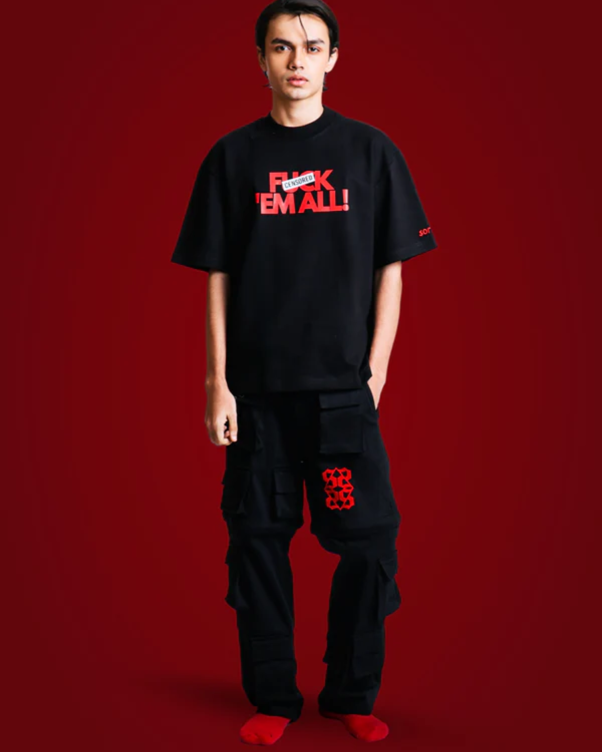 Fcuk 'em all Tee Black