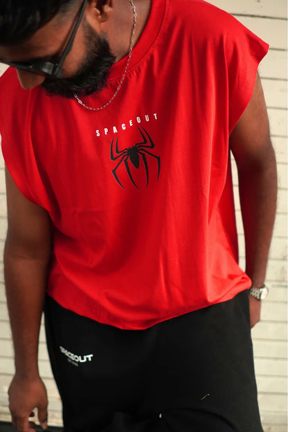 SPIDER MAN TANK TEE RED