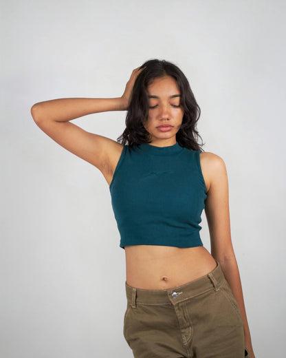 Mystic Blue Crop Top