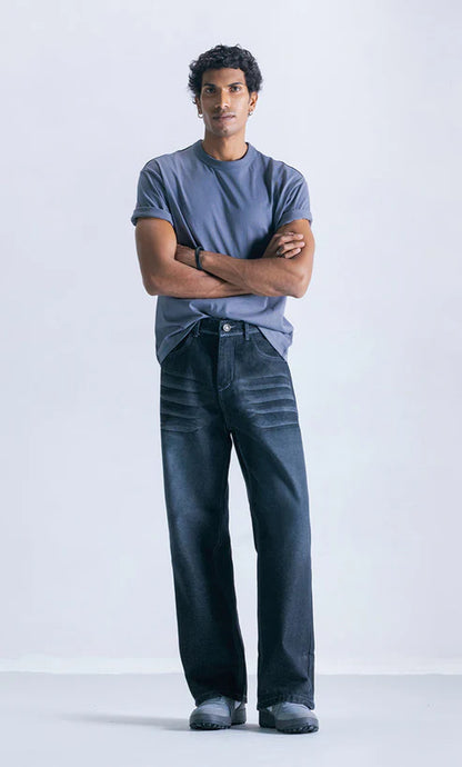 Straight fit jeans Carbon whisker