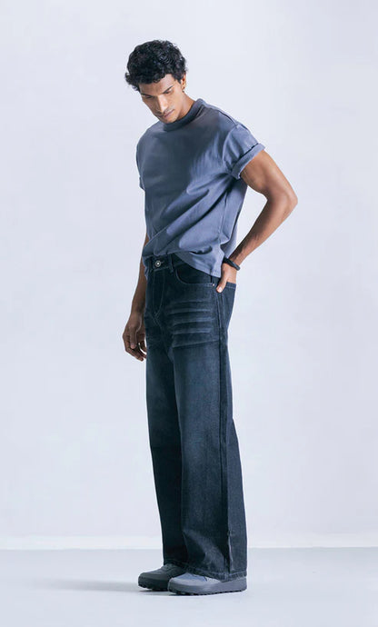 Straight fit jeans Carbon whisker