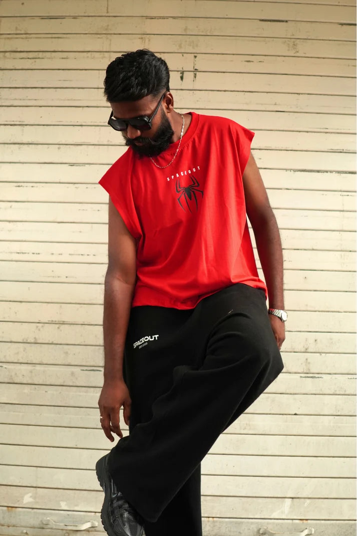 SPIDER MAN TANK TEE RED