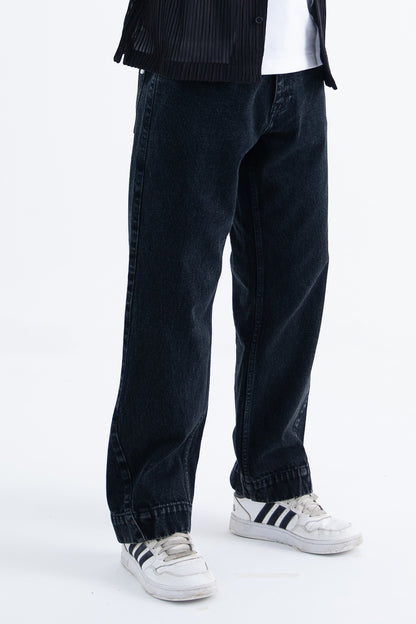 Metro Comfort Loose Jeans: Ash Black