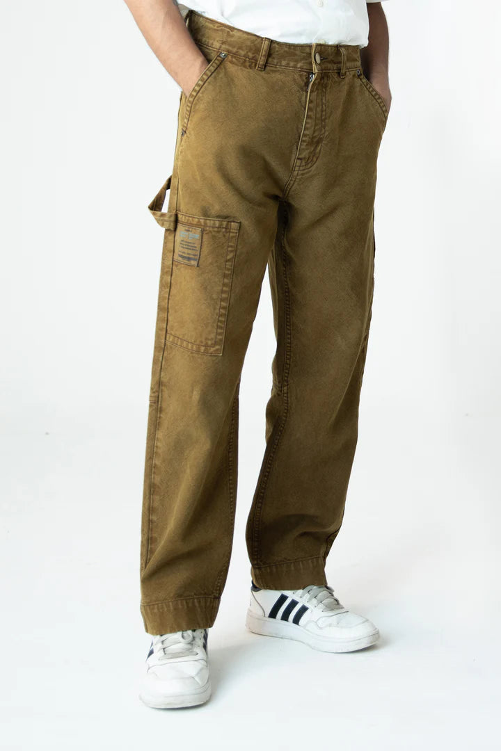 Urban Hike Carpenter Relaxed Jeans: Dark Brown