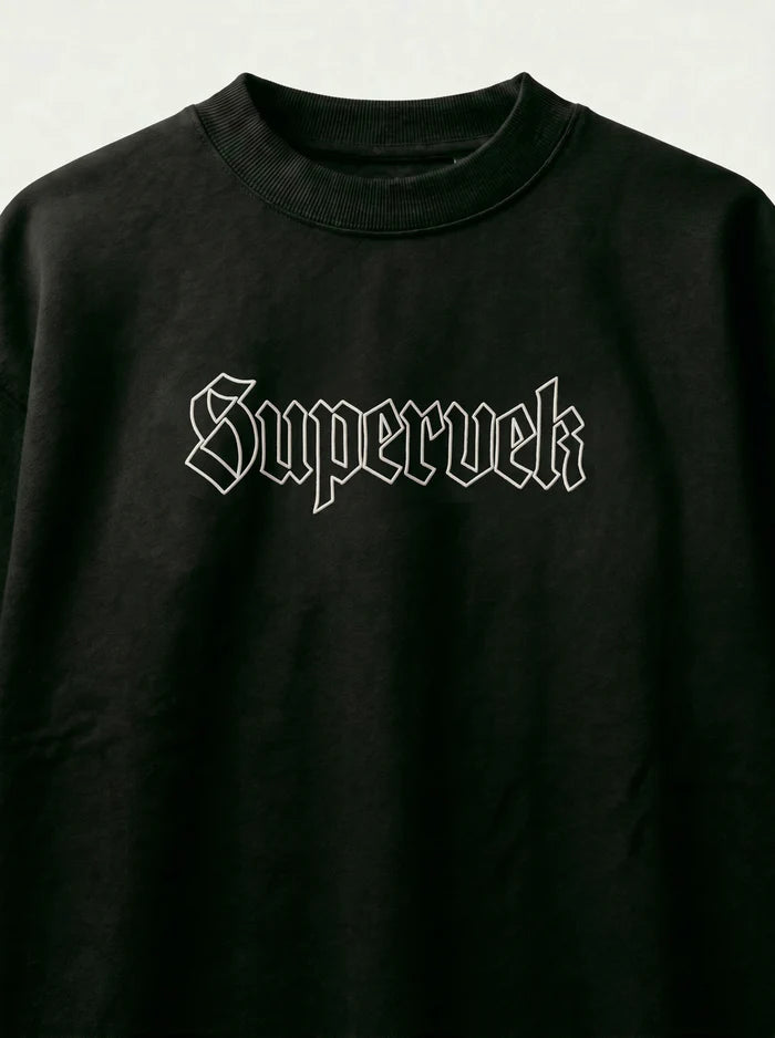 Supervek Black Oversized Tshirt
