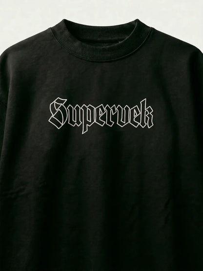 Supervek Black Oversized Tshirt