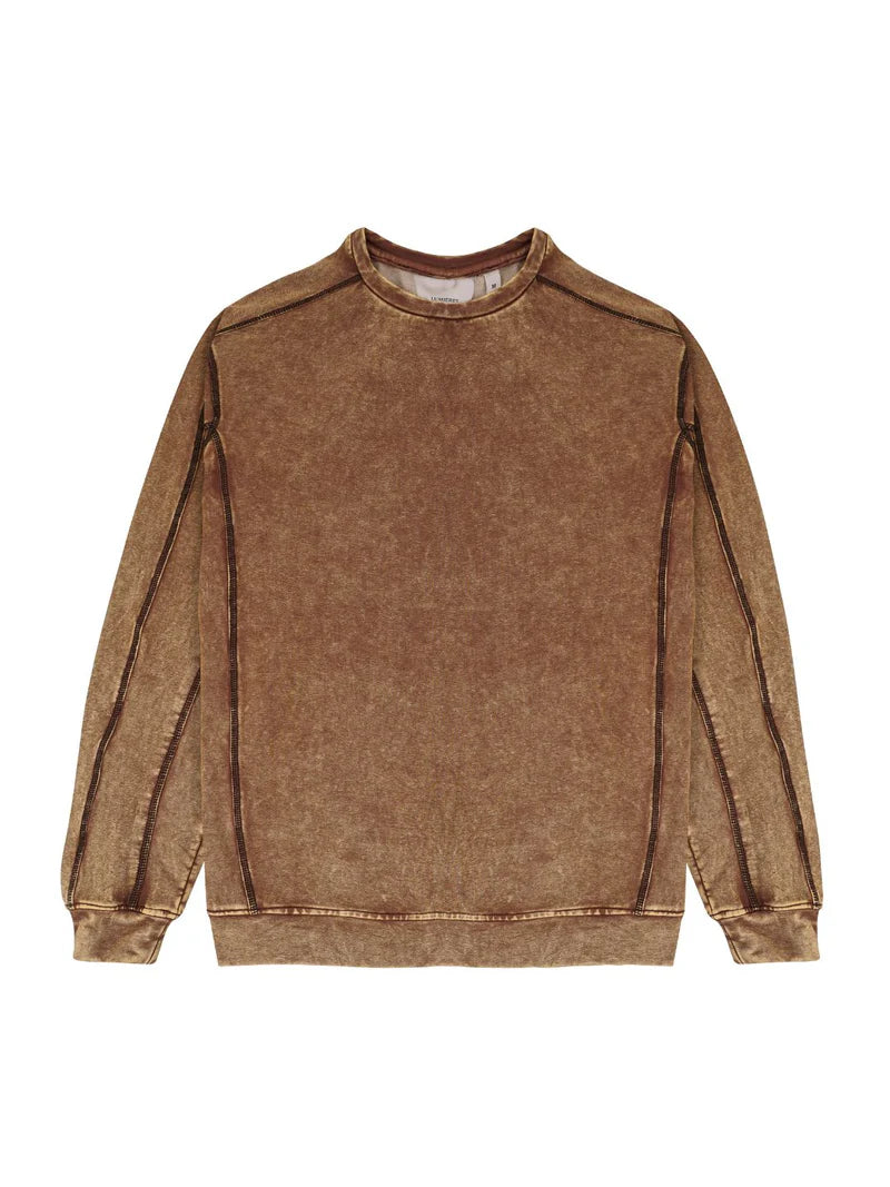 TOBACCO WASHED SWEATSHIRT