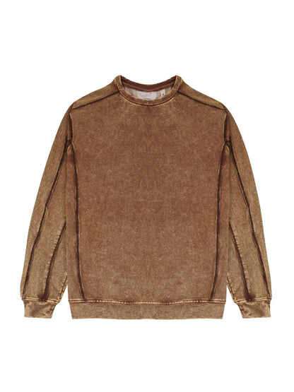 TOBACCO WASHED SWEATSHIRT