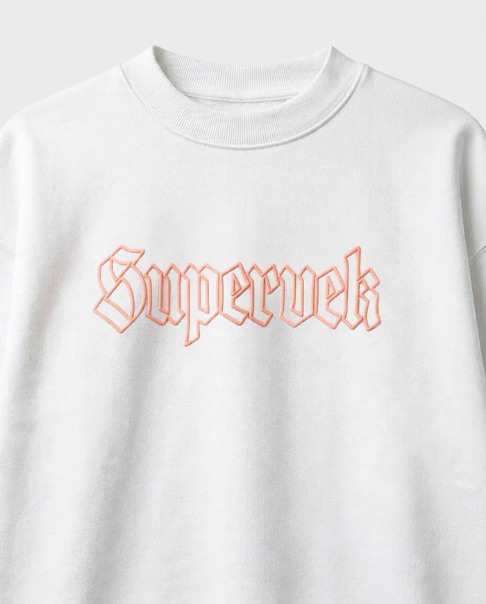 Supervek White Oversized Tshirt