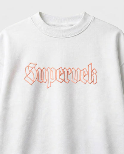 Supervek White Oversized Tshirt