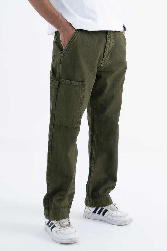 Urban Hike Carpenter Relaxed Jeans: Dark Green