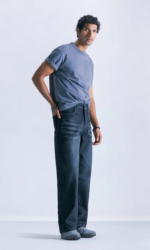 Straight fit jeans Carbon whisker