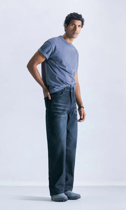 Straight fit jeans Carbon whisker