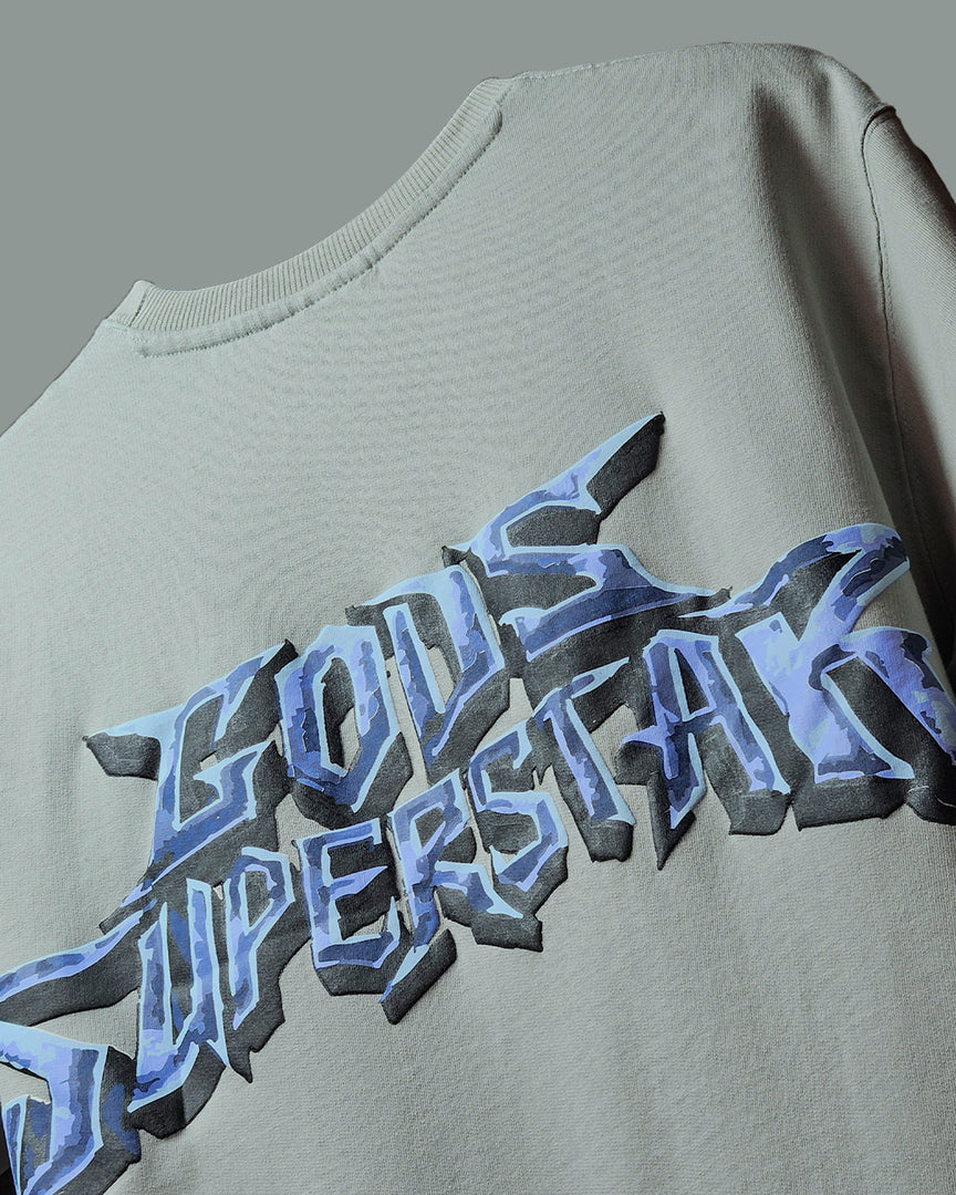 LIGHT GREY GODS SUPERSTAR T-SHIRT