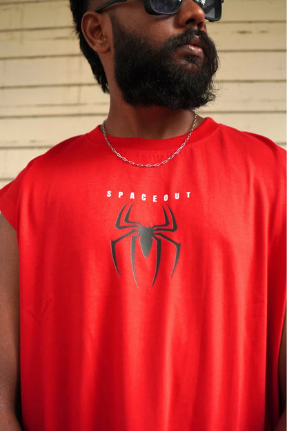 SPIDER MAN TANK TEE RED