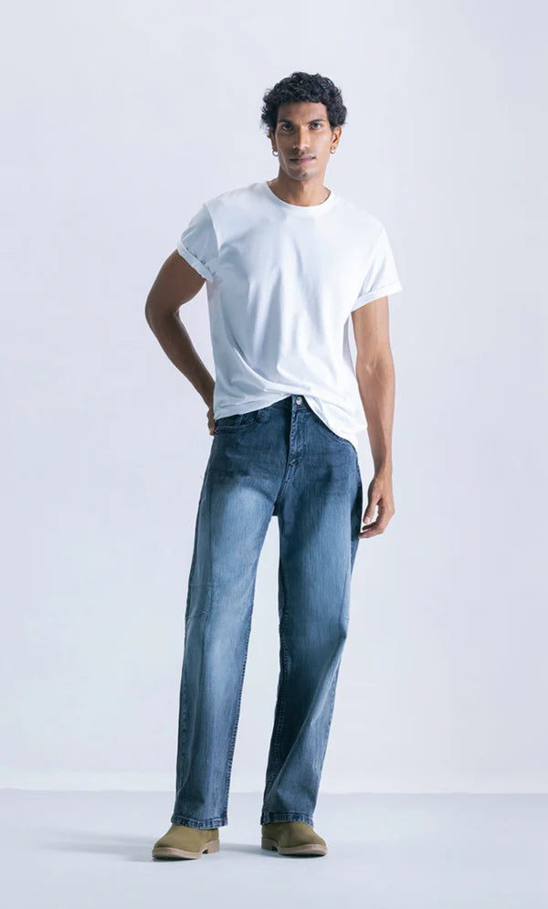 Straight Fit Jeans - Black Rail Stitch