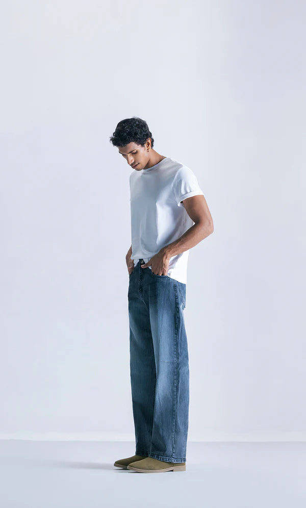Straight Fit Jeans - Black Rail Stitch
