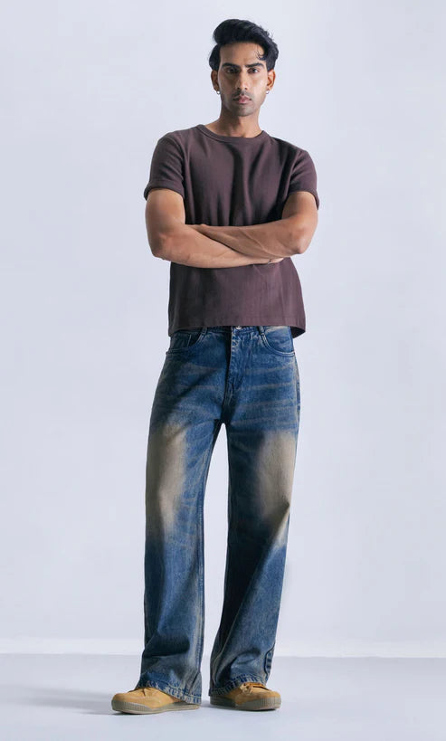 Straight Fit Jeans - Vintage Sepia