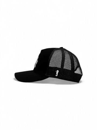 NY Rhinestone - Suede Trucker cap