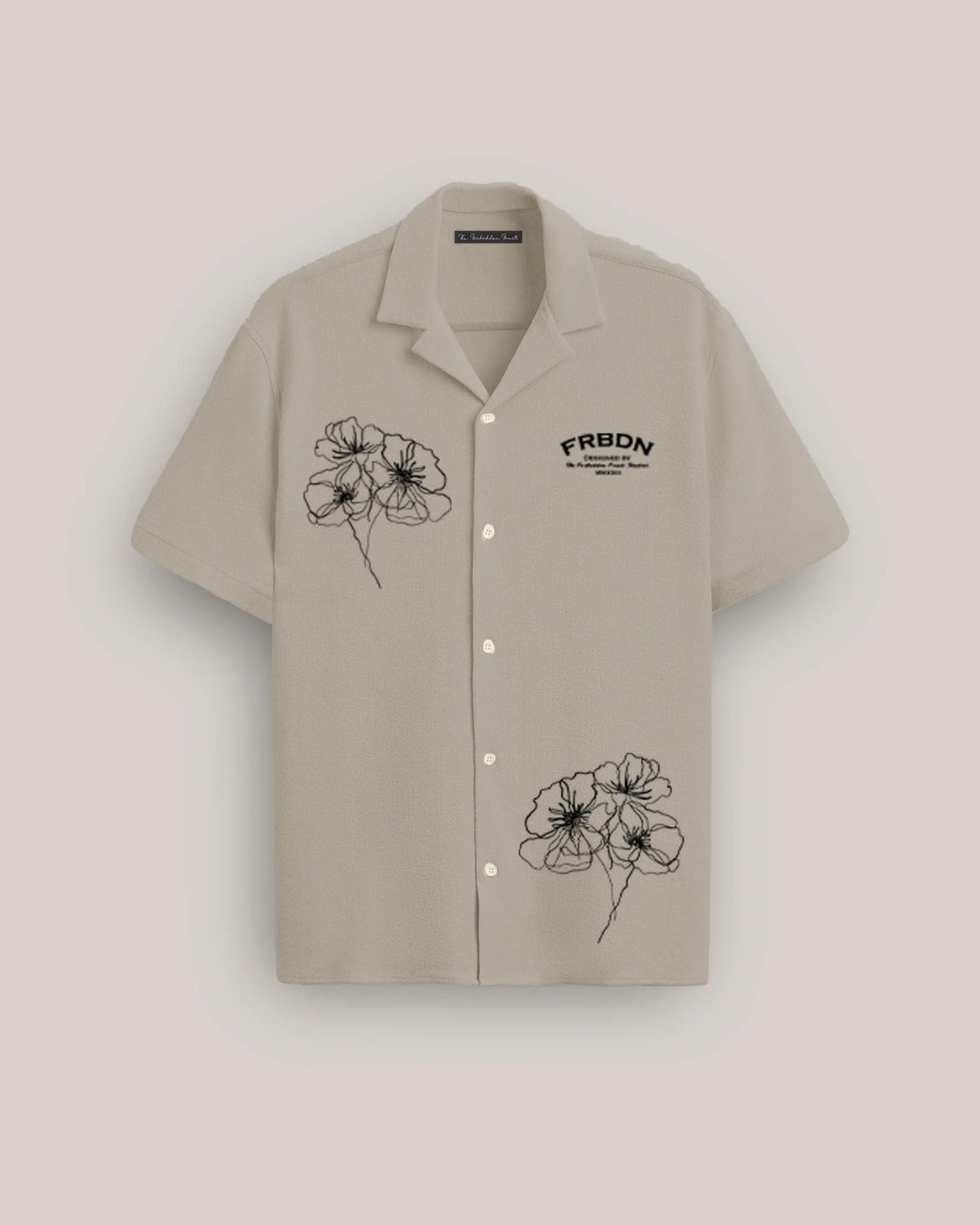 Ivory Petal Bowling Shirt