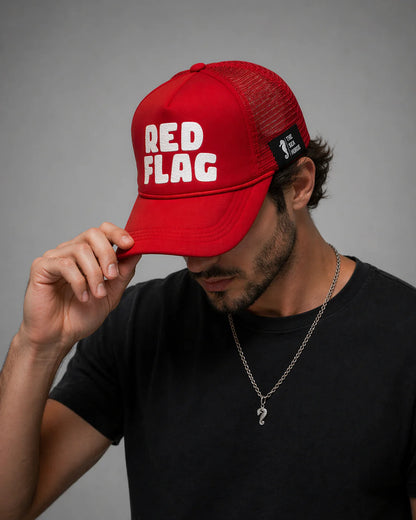 Red flag - mesh trucker cap
