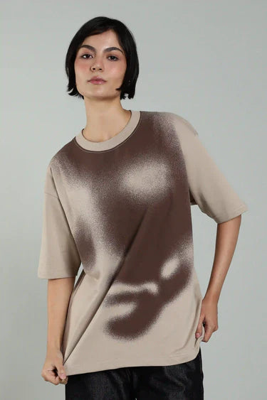 BEIGE ABSTRACT FACE