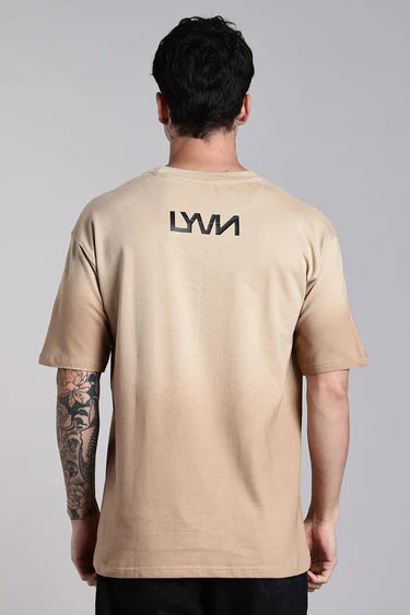 BEIGE SCAR GRAPHIC OVERSIZED