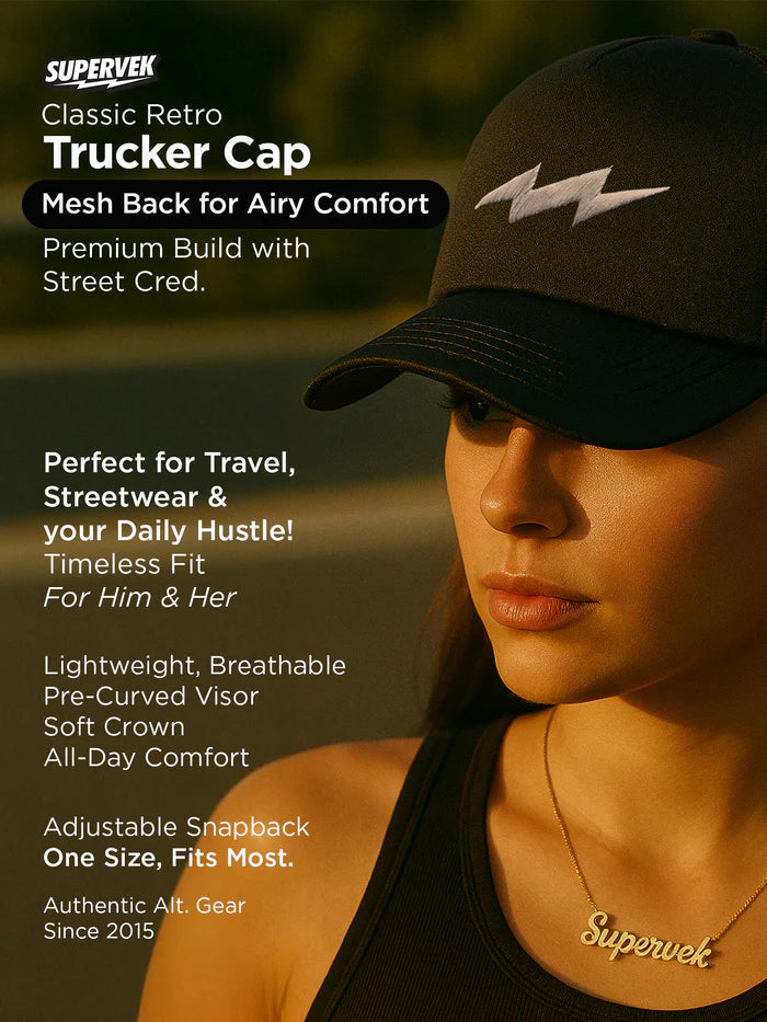 OG thunder Trucker Cap Black