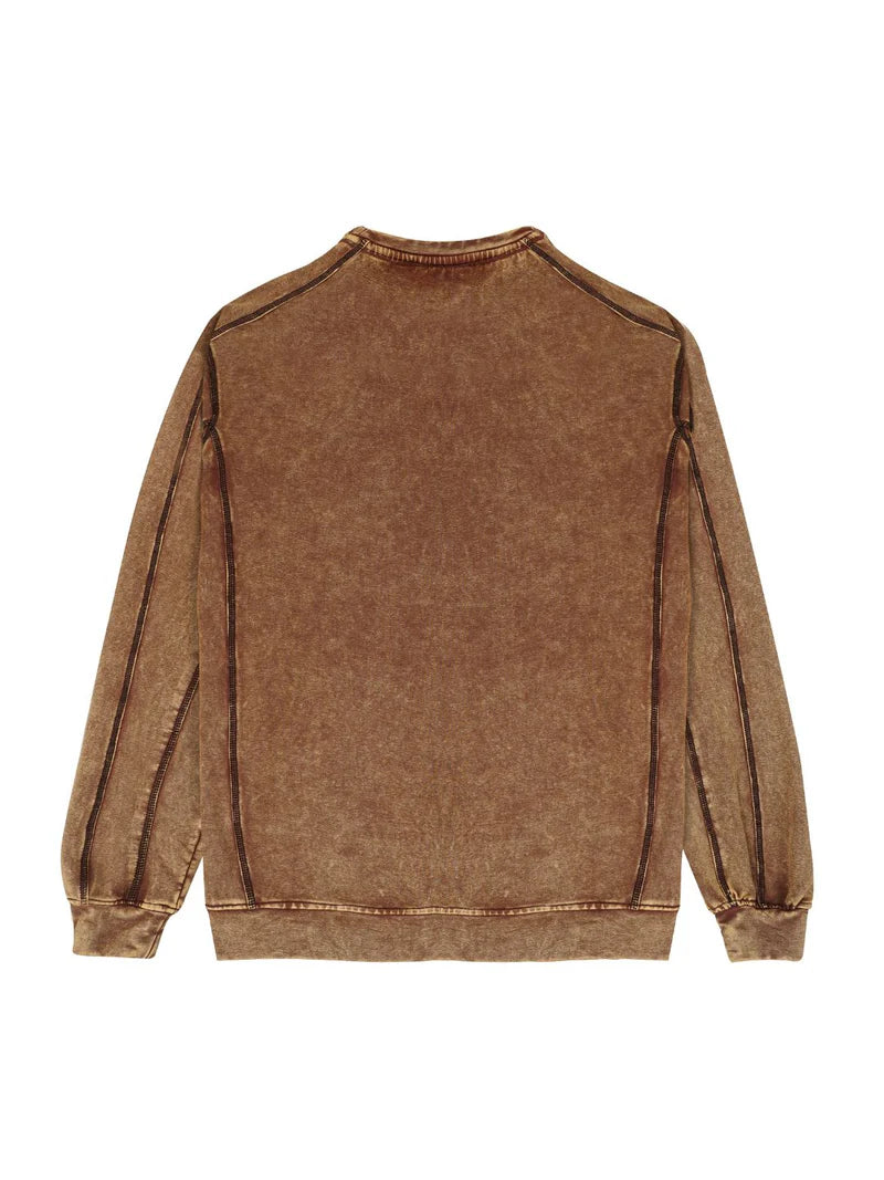 TOBACCO WASHED SWEATSHIRT