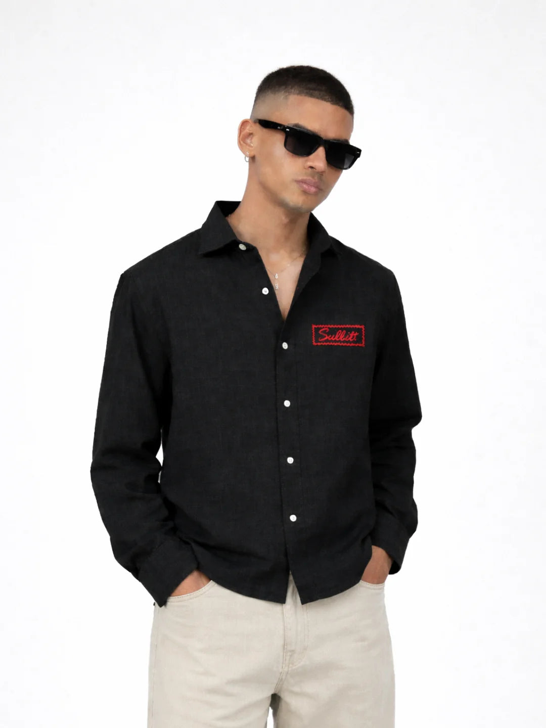 MIDNIGHT LINEN SHIRT
