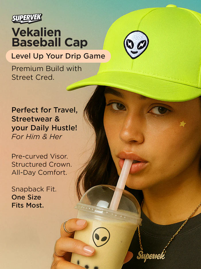 Vekalien Baseball Cap Neon Green
