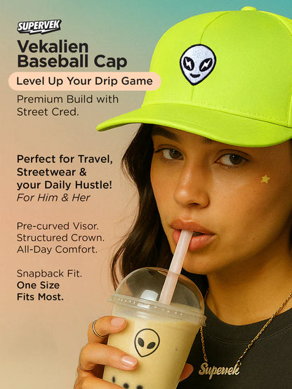 Vekalien Baseball Cap Neon Green